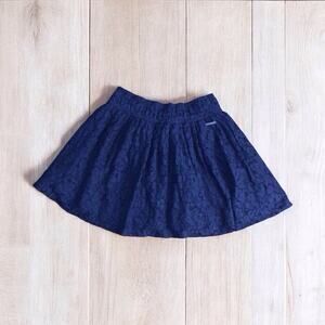 Abercrombie & Fitch A&F Navy Blue Lace Lined Skirt Size XS